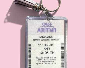 Magic Kingdom Fastpass Inspired Keychain