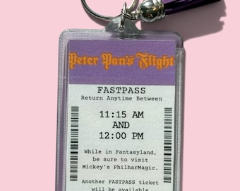 Magic Kingdom Fastpass Inspired Keychain