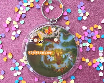 Disney Parks Map Keychain