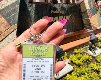 EPCOT Fastpass Inspired Disney Keychain