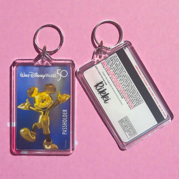 Disney Passholder Keychain Customizable