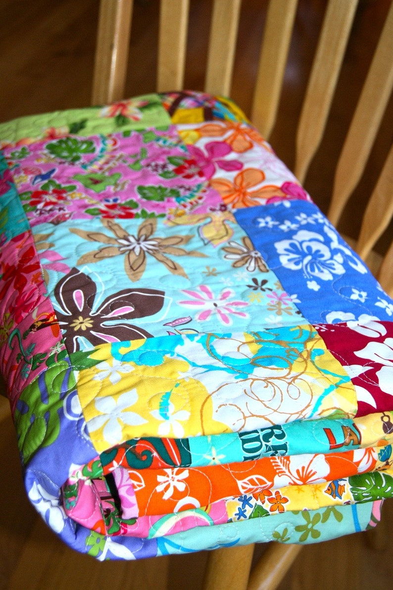 Hawaiian Sweet Wahine HANDMADE Toddler Baby Quilt Etsy