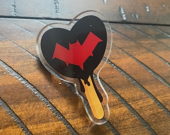 Bat-Pop Acrylic Pins - Bird Sidekicks