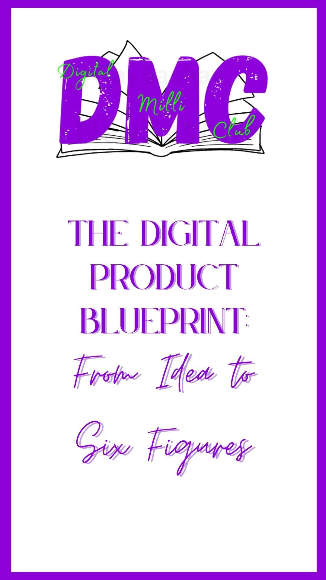 Digital Product Blueprint Etsy