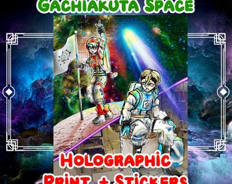 Gachiakuta Prints and Stickers Space Rudo i Zanka Holographic