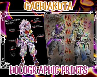 Gachiakuta Holographic Prints Hand-Made