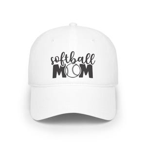 Softball Mom Baseball Cap, Sports Mom Hat, Softball Mom Gift, Sports Mom Apparel, Softball Mom Gear