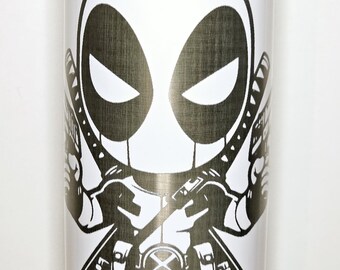 Superhero movie  laser engraved Tumbler