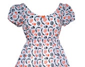 Babydoll Style Nightdress in Halloween Print - Size S