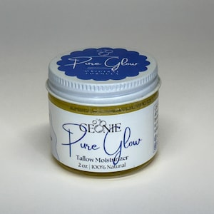 CEONIE Pure Glow | 100% All Natural Grass Fed Beef Tallow Moisturizer Balm Made with Organic Ingredients Normal to Sensitive Skin