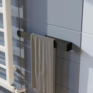 Modern Towel Holder, Kitchen Towel Rack, Bathroom Towel Storage, Farmhouse Industrial Towel Hanger, Stylish Hand Towel Holder, Vertical
