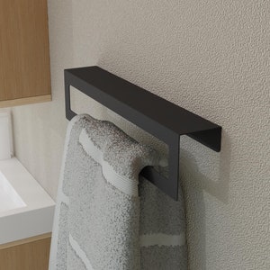 Metal Towel Hanger Wall Mount, Storage Organizer, Bathroom Shelf, Bathroom Accessories, Minimalist Towel Rack, Farmhouse Home Furnitures