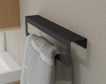Metal Towel Hanger Wall Mount, Storage Organizer, Bathroom Shelf, Bathroom Accessories, Minimalist Towel Rack, Farmhouse Home Furnitures