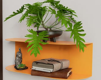 Metall Nachttisch Regal Dekor, Floating Nightstand, Wand Organizer, Handgefertigte Möbel, Buchhalter, Schlafzimmer Dekor, Lagerregal