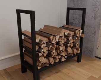 Indoor Firewood Rack, Outdoor Log Holder, Fireplace Decor, Industrial Furniture, Firewood Carrier, Outdoor Storage, Christmas Gift