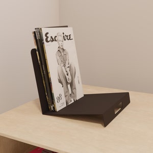 Magazine Holder Metal Storage, Book Holder, Desk Organizer, File Holder, Mail Holder, Office Storage, Library Furniture, Home Furniture