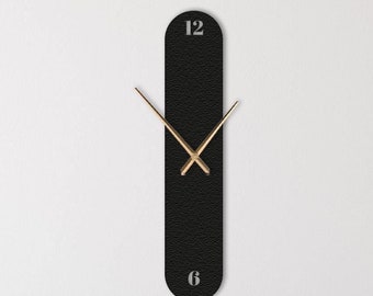 Minimalistyczny zegar, geometryczne wzory, nowoczesny minimalistyczny zegar ścienny, prezent na parapetówkę, wystrój biura, zegar ścienny, sztuka funkcjonalna, prezent do domu