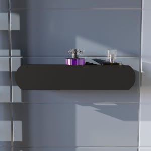 Étagère de douche minimaliste, Accessoires de salle de bain, Organiseur de douche, Décoration de salle de bain, Rangement de douche, Étagère murale flottante en métal, Étagère de ferme