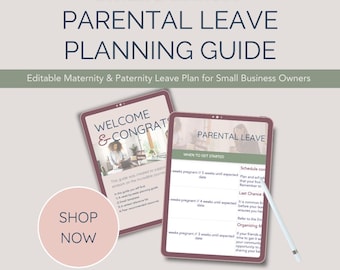 Parental leave planning guide for small business owners. Week-by-week checklist | email templates | references & peer recommended resources