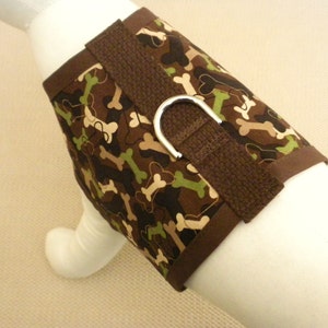 Brown Camo Bones Harness Vest