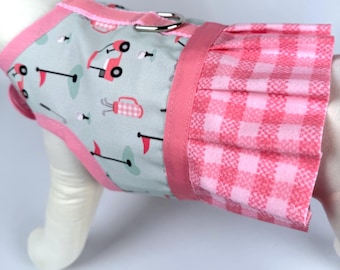 Tee Time Golf Dog Harness Vest Ruffle Dress