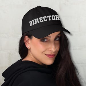 Director Gift Idea Personalized Embroidered Hat for Film TV Theatre Directors Unique Gift for Filmmakers and Creators