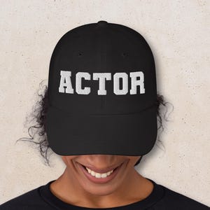 Graduation Gift for Acting Student Hat for Theatre Major Film School Grad Aspiring Actor Essentials Personalized Actor Cap
