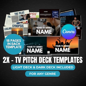TV Series Pitch Deck Template TV Show Pitch Deck Canva for TV Series Pitch Deck Template for television Show How to Pitch a tv Show