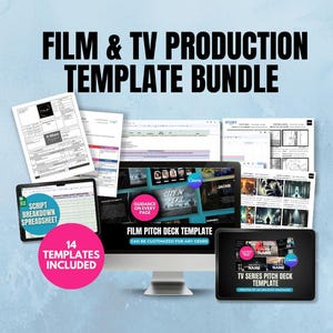 Film- en tv-productiebundel: 14 sjablonen om planning en pitchen te vereenvoudigen | Inclusief stapsgewijze begeleiding en gratis bonusbronnen