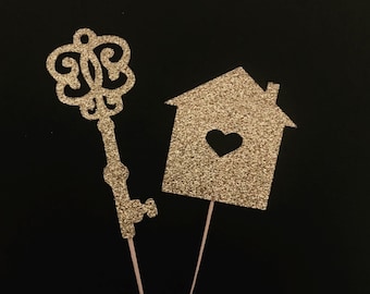 Home Sweet Home Cupcake Toppers (Qty. 6)| Housewarming Toppers| Housewarming Decor| New Home Toppers| New House Decor| Housewarming Gift
