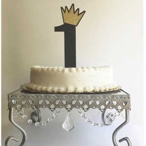Number One Cake Topper With Crown Crown Cake Topper Age Cake - Etsy