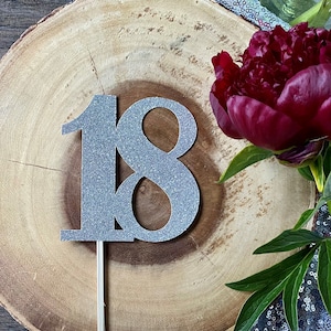 18th Birthday Centerpiece (Qty. 1)| 18th Birthday Cake Topper| 18th Birthday Decorations| Table Number Centerpieces| Wedding Table