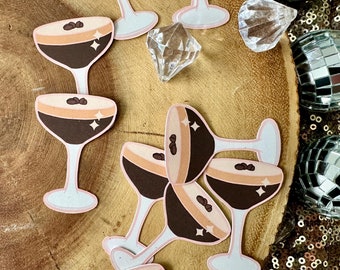 Espresso Martini Confetti 30 Pieces| A Tini Bit Older Confetti| Martini Birthday| Espresso Martini Decor| Martini Party Decor| Coffee Party