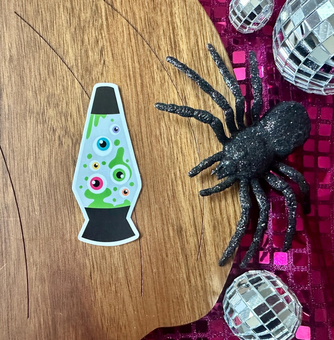 Eyeball Lava Lamp Clear Sticker| Halloween Decal| Journal Stickers ...