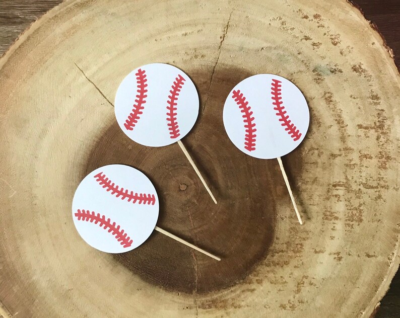 Baseball Confetti 50 Pieces Baseball Party Decor Baseball Etsy