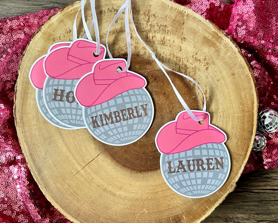 Last Disco Gift Tags (qty. 6)| Last Rodeo Bachelorette| Lets Go Girls ...