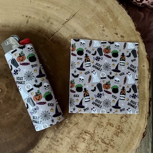 Halloween Lighter (Qty. 1)| Gifts for Her| Halloween Lighter Wraps| Halloween Lighter Sleeve| Spooky Lighter| Ghost Lighters| Cute Lighters