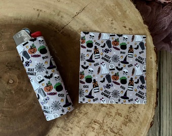 Halloween Lighter (Qty. 1)| Gifts for Her| Halloween Lighter Wraps| Halloween Lighter Sleeve| Spooky Lighter| Stoner Lighters| Cute Lighters