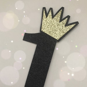 Number One Cake Topper With Crown Crown Cake Topper Age Cake - Etsy