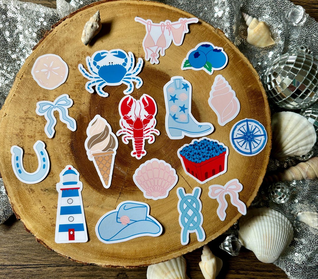 Coastal Cowgirl Sticker Set| Coastal Stickers| Journal Sticker| Last ...
