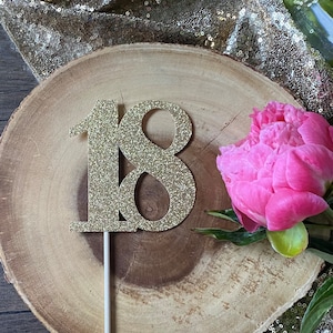 18th Birthday Centerpiece (Qty. 1)| 18th Birthday Cake Topper| 18th Birthday Decorations| Table Number Centerpieces| Wedding Table