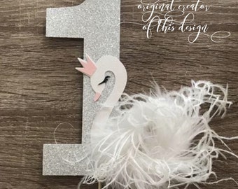 Swan Cake Topper| Swan Birthday| Swan Party Decor| Swan Party Favors| Swan Baby Shower Decor| Swan Lake Party| Swan Princess Decor