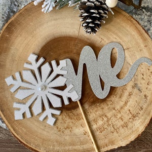 Schneeflocken Cake Topper| One Cake Topper| Onederland Cake Topper| Schneeflocken Tortendekoration| 1. Geburtstag Dekor | Frozen Party Dekorationen