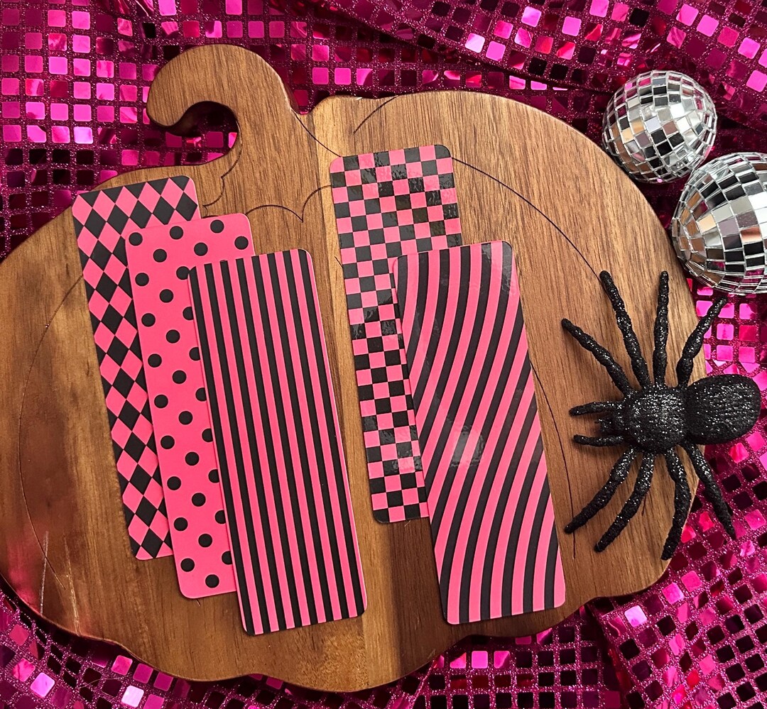 Halloween Bookmarks| Stripped Bookmarks| Pattern Bookmarks| Ghoulish ...