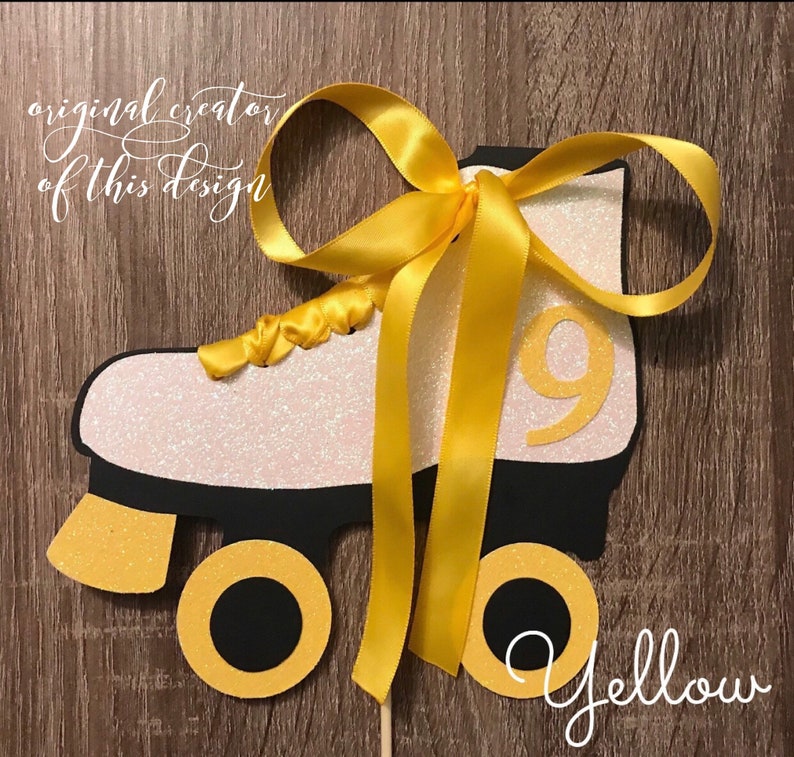 Roller Skate Cake Topper Roller Skate Party Skating Party Etsy Canada
