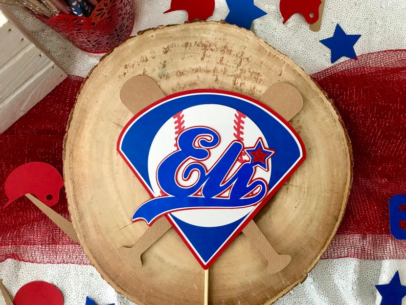 Baseball Confetti 50 Pieces Baseball Party Decor Baseball Etsy