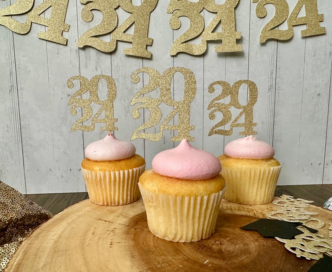 2024 Cupcake Toppers 2024 Graduation 2024 Graduation Decorations 2024