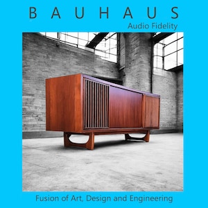 Circa 66 RCA Annapolis Encomium Record Player Stereo Console, Modernized, Bluetooth