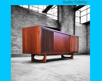 Circa 66 RCA Annapolis Encomium Record Player Stereo Console, Modernized, Bluetooth