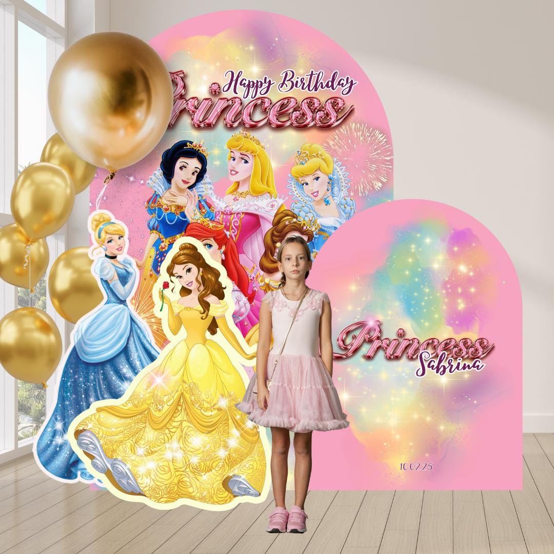 Princess Decorations Arch Cutout, Princess Party Decoration, Princess ...